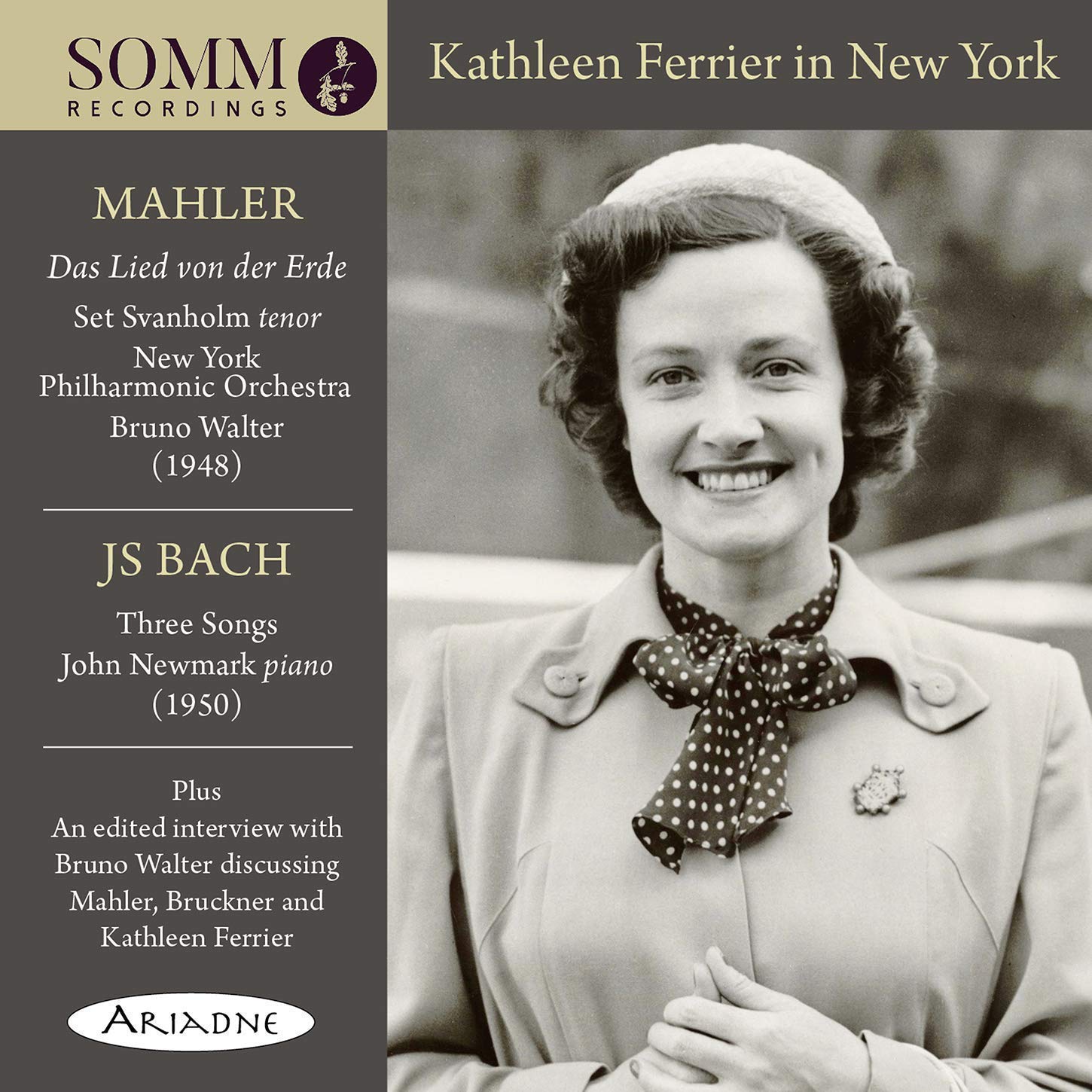 ARIADNE5007. Kathleen Ferrier in New York